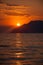 Sunset in Egean sea