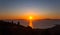 Sunset on the egean sea, Peloponnese, Greece