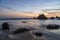 Sunset in El Matador Beach, California