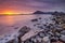 Sunset at the Elgol beach, Isle of Skye, Scotland
