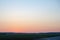 Sunset enlightens endless fields surrounding Stuttgart, Germany