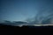 The sunset and evening panorama of the Durmitor mountain