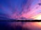 Sunset and ferry seen from Prince Rupert, British Columbia, Canada