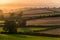 Sunset of the Fields - Berry Pomeroy Village in Devon