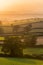 Sunset of the Fields - Berry Pomeroy Village in Devon