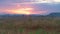 Sunset in the fields of the Latin American Pampa Biome