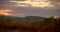 Sunset in the fields of the Latin American Pampa Biome