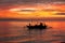 Sunset with fishing boat - Donsol Philippines