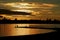 Sunset Fishing at Point Walter, Swan River, Perth.