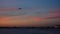 Sunset Flight Departing LaGuardia Airport NYC