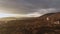 Sunset Flight Over An Authentic Serbian Village