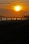 Sunset football on the beach