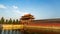 The sunset at the Forbidden City Turret in Beijing, China
