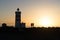 Sunset at the Gardur Lighthouse