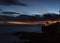 Sunset gazebo on a cliff overlooking the ocean