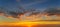 Sunset Gold panorama background