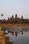 Sunset, gopura towers of Angkor Wat