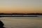 Sunset in Grado, Italy - morning light with sea and mountains