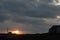 Sunset and Grey Clouds at Newhaven