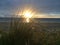 Sunset on grÃ¸nhÃ¸j beach denmark