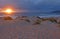 Sunset of Guincho beach, Natural Park of Sintra and Cascais, Li