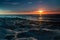 Sunset on Gulf of Mexico Beach in Captiva Island, Florida