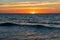 Sunset on Gulf of Mexico Beach in Captiva Island, Florida, USA