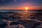 Sunset on Gulf of Mexico Beach in Captiva Island, Florida, USA