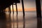 Sunset at Henley Beach with pier in foreground