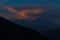 Sunset in the Himalayas Everest Base Camp Trekking Solukhumbu Nepal