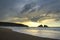 Sunset at holywell bay, newquay UK