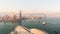 Sunset Hong Kong Island opera house rooftop panorama 4k time lapse china