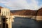 Sunset at Hoover Dam upstream on Colorado River