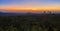 Sunset on the horizon of Pacific Ocean in Guanacaste, Costa Rica