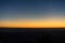 Sunset horizont line with orange sky