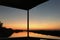 Sunset from houseboat at Okavango Delta
