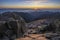 Sunset at Hruba Kopa mountain at West Tatras