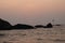 Sunset hues at Anjuna beach - Goa travel diaries - beach vacation