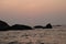 Sunset hues at Anjuna beach - Goa travel diaries - beach vacation