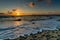 Sunset at Imperial Beach, CA.