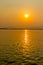 Sunset on Irrawaddy river