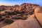 Sunset on the Jumbo Rocks of Joshua Tree National Park, California