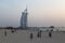 Sunset at Jumeirah Public Beach in Dubai, UAE