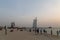 Sunset at Jumeirah Public Beach in Dubai, UAE