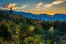 Sunset from Kancamagus Pass, on the Kancamagus Highway in White