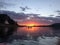 Sunset in kayak, Lake Hume Tallangatta