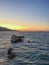 Sunset in Kokkari on Samos.