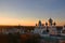 Sunset in Kremlin in Rostov The Great