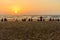 Sunset on Kudle Beach in Gokarna. India