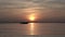 Sunset on the lake. Calm warm sunset on a summer lake outside the city in clear weather. Relax calm nature video